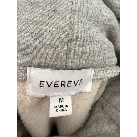 EVEREVE Women's Gray Cowl Neck Sweatshirt Pullover M Ribbed Cuffs Casual - Picture 6 of 6